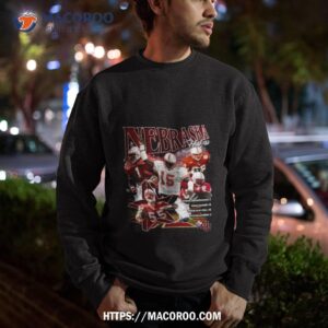 90 s inspired university of nebraska tee sweatshirt