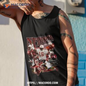 90 s inspired university of nebraska tee tank top 1