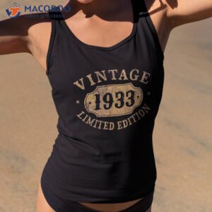 90 years old 90th birthday anniversary best limited 1933 shirt tank top 2