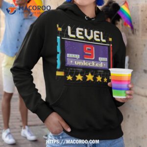 9th birthday boy level 9 unlocked video gamer birthday shirt hoodie