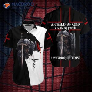 A Child Of God Black Hawaiian Shirt