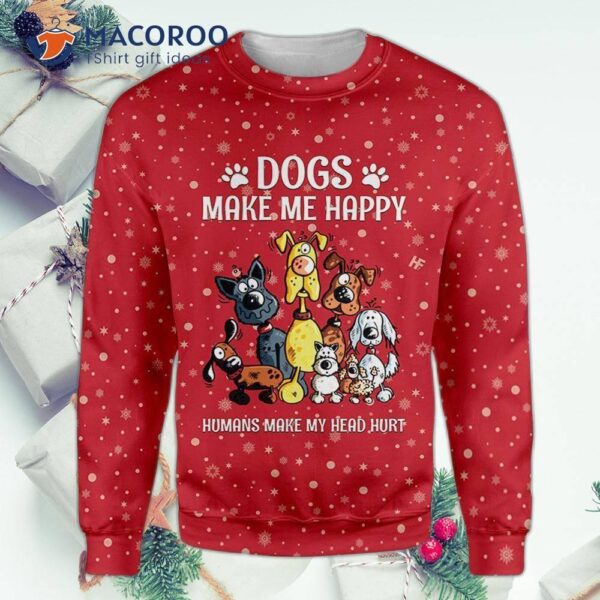 A Christmas-themed Ugly Sweater Makes Me Happy.