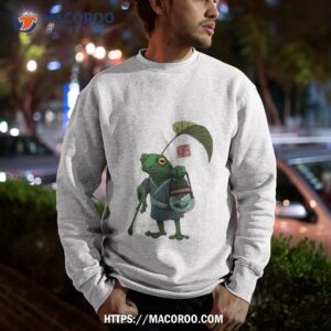 a frog and his son retro ghibli anime design shirt sweatshirt