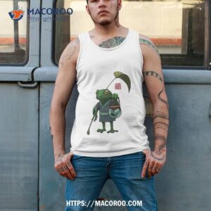 a frog and his son retro ghibli anime design shirt tank top 2