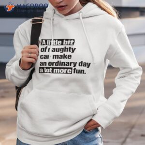 a little bit of naughty can make an ordinary day a lot more fun shirt hoodie 3