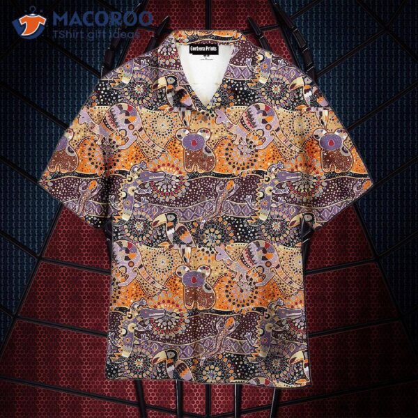 Aboriginal-pattern Hawaiian Shirts