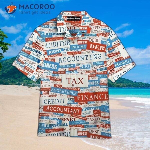 Accounting Text Gift Hawaiian Shirts