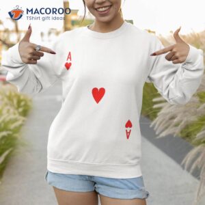 ace of hearts deck cards halloween costume shirt sweatshirt