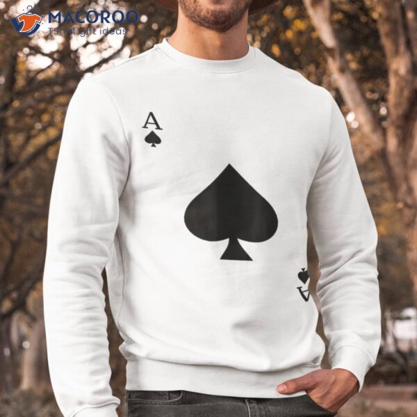 Ace Of Spades Deck Cards Halloween Costume Shirt