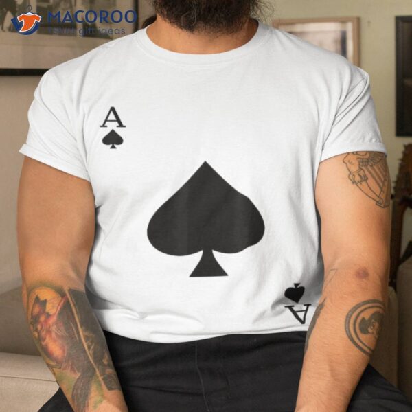 Ace Of Spades Deck Cards Halloween Costume Shirt