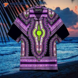 African Purple Dashiki And Hawaiian Shirts