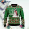 Alaskan Malamute Ugly Christmas Tree Winter Sweater