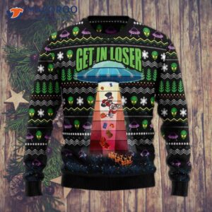 Alien, Get In Loser! Ugly Christmas Sweater