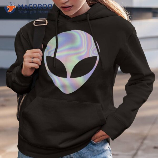 Alien Head T Shirt Colorful Rave Tee Believe Ufo