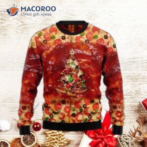 All I Want For Christmas Is An Ugly Sweater With A Pizza Design