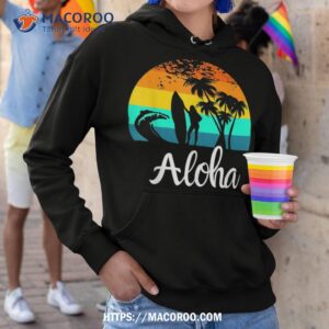 aloha hawaii hawaiian island palm beach surfboard surf shirt hoodie 1