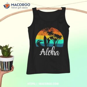 aloha hawaii hawaiian island palm beach surfboard surf shirt tank top 1