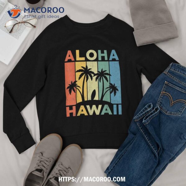 Aloha Hawaii Hawaiian Island Shirt Palm Beach Surfboard Surf Shirt