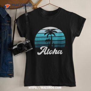 Aloha Hawaii Hawaiian Island Shirt Palm Beach Surfboard Surf Shirt