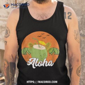 aloha hawaiian island palm beach surfboard surf shirt tank top 2