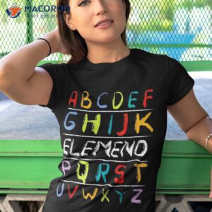 alphabet abc eleo back to school teacher student kids shirt tshirt 1