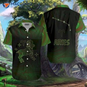 amazing aries horoscope green hawaiian shirts 0