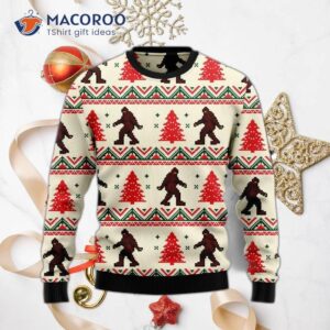 Amazing Bigfoot Ugly Christmas Sweater