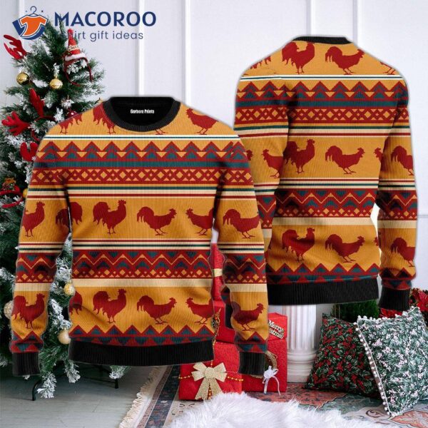 Amazing Chicken Ugly Christmas Sweater