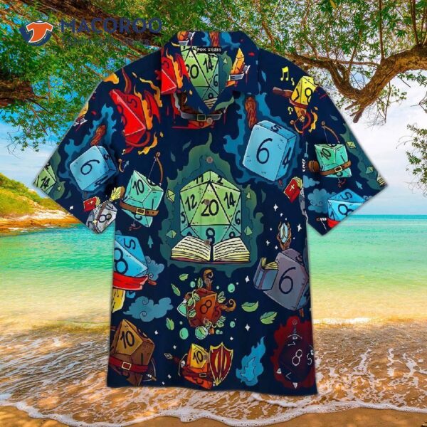 Amazing Dice World Dd Blue Hawaiian Shirts