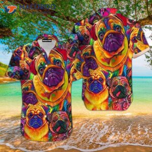 amazing galaxy pug hawaiian shirt 0