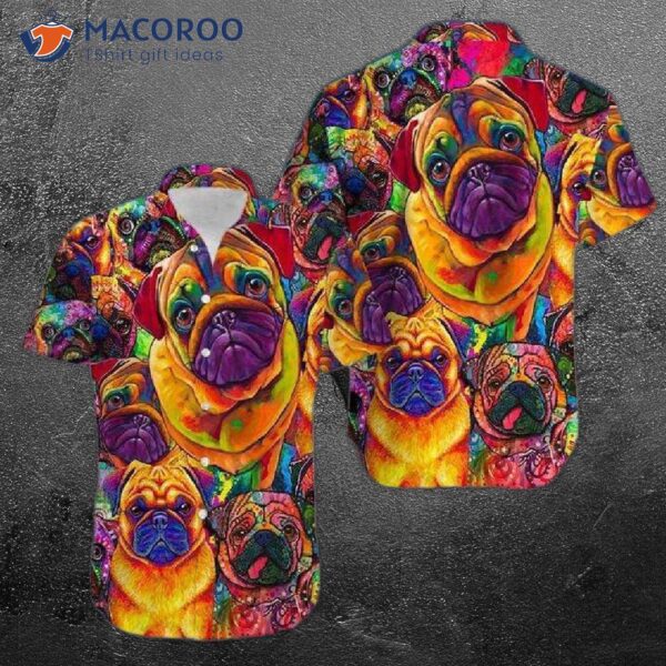 Amazing Galaxy Pug Hawaiian Shirt