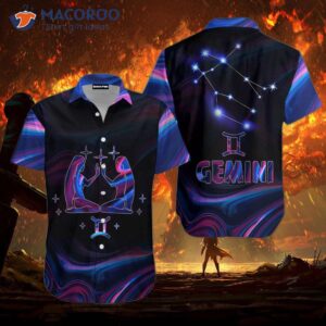 Amazing Gemini Horoscope Black Hawaiian Shirt
