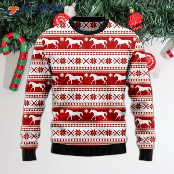 Amazing Horse Ugly Christmas Sweater