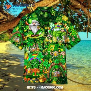 Amazing Irish Gnomes So Cute On St Patrick Day Hawaiian Shirt