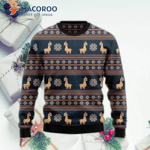 Amazing Llama Ugly Christmas Sweater