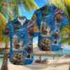Amazing Pirate Blue Hawaiian Shirts
