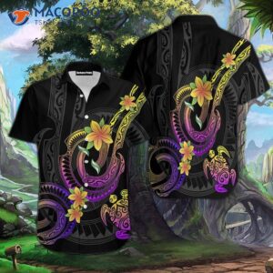 Amazing Polynesian Frangipani Flower Hawaiian Shirts