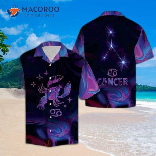 Amazing Purple Hawaiian Shirts Cancer Horoscope