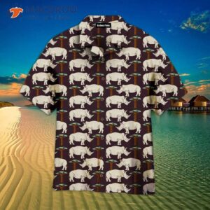 Amazing Rhino Pattern Hawaiian Shirts