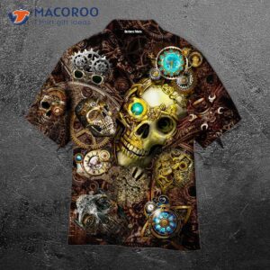 Amazing Steampunk Skull Hawaiian Shirts