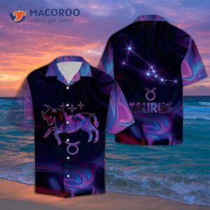 Amazing Taurus Horoscope And Purple Hawaiian Shirts