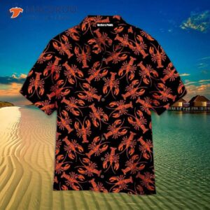 Amazing Tropical Black Hawaiian Lobster Shirts