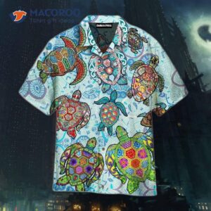 Amazing Turtle Beach Blue Hawaiian Shirts