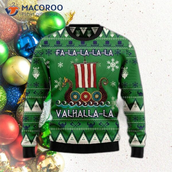 Amazing Viking-style Ugly Christmas Sweater