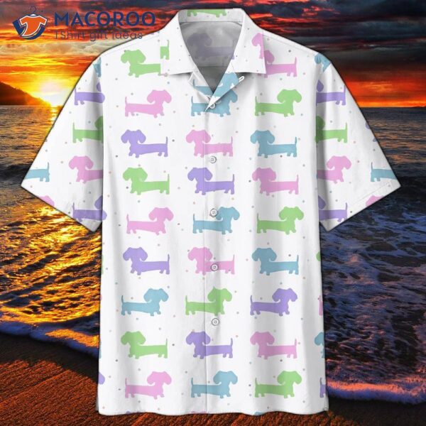 Amazing White Hawaiian Dachshund Shirts