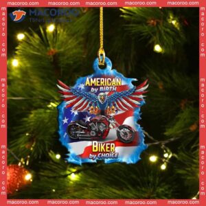 American Biker Loop Custom-shaped Christmas Acrylic Ornament