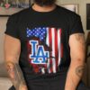 American Flag Mlb Los Angeles Dodgers Shirt