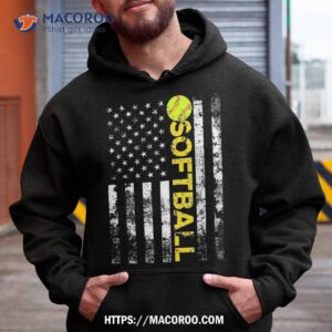 american flag softball team gift shirt hoodie