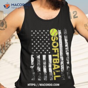 american flag softball team gift shirt tank top 3