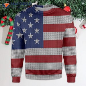 American Flag Ugly Christmas Sweater